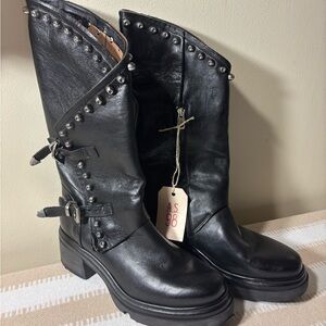 A.S.98 Black Easton Studded boot size 41 EU